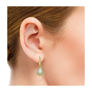 Antique-style-opal-earrings