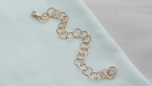 Round Chain Link Bracelet, Rose gold 14k, 18k