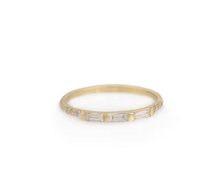 Dana gold diamond stackind ring, Anvehu jewelry 