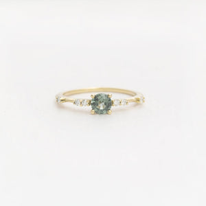 Esther Green Blue 0.45ct Sapphire ring