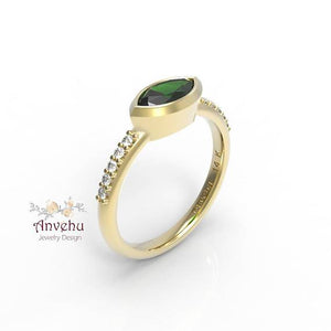 Miri - Green Tourmaline Ring